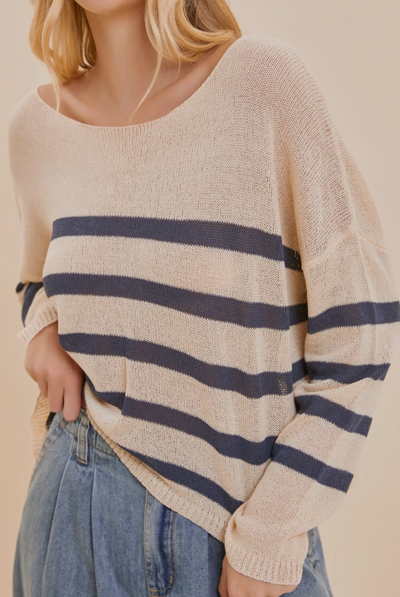 Sea Sails Striped Sweater Top