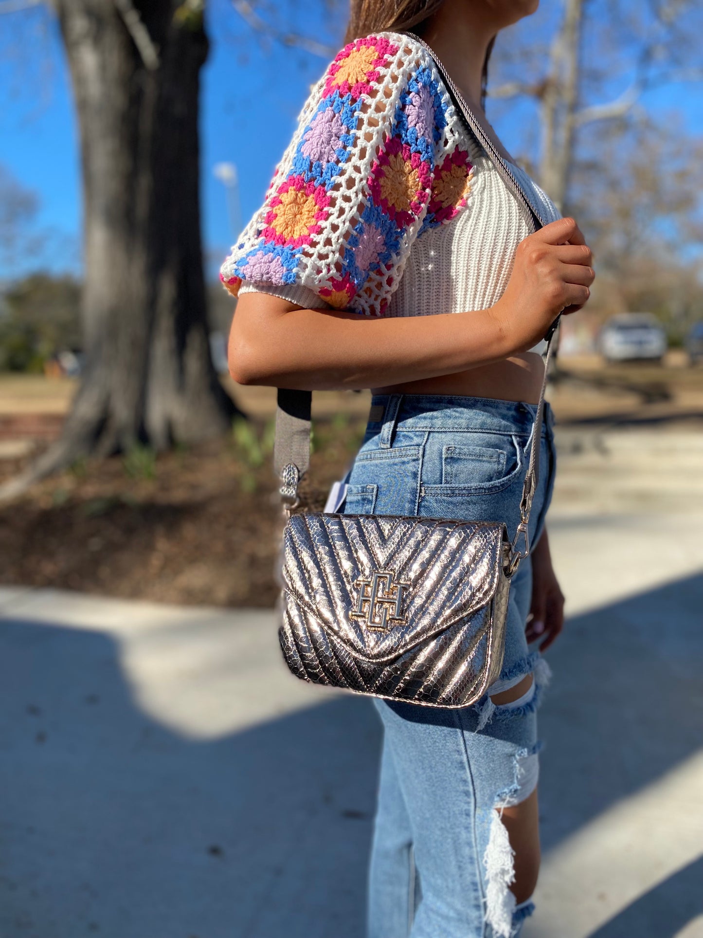 Oakley Crossbody Bag- GUNMETAL